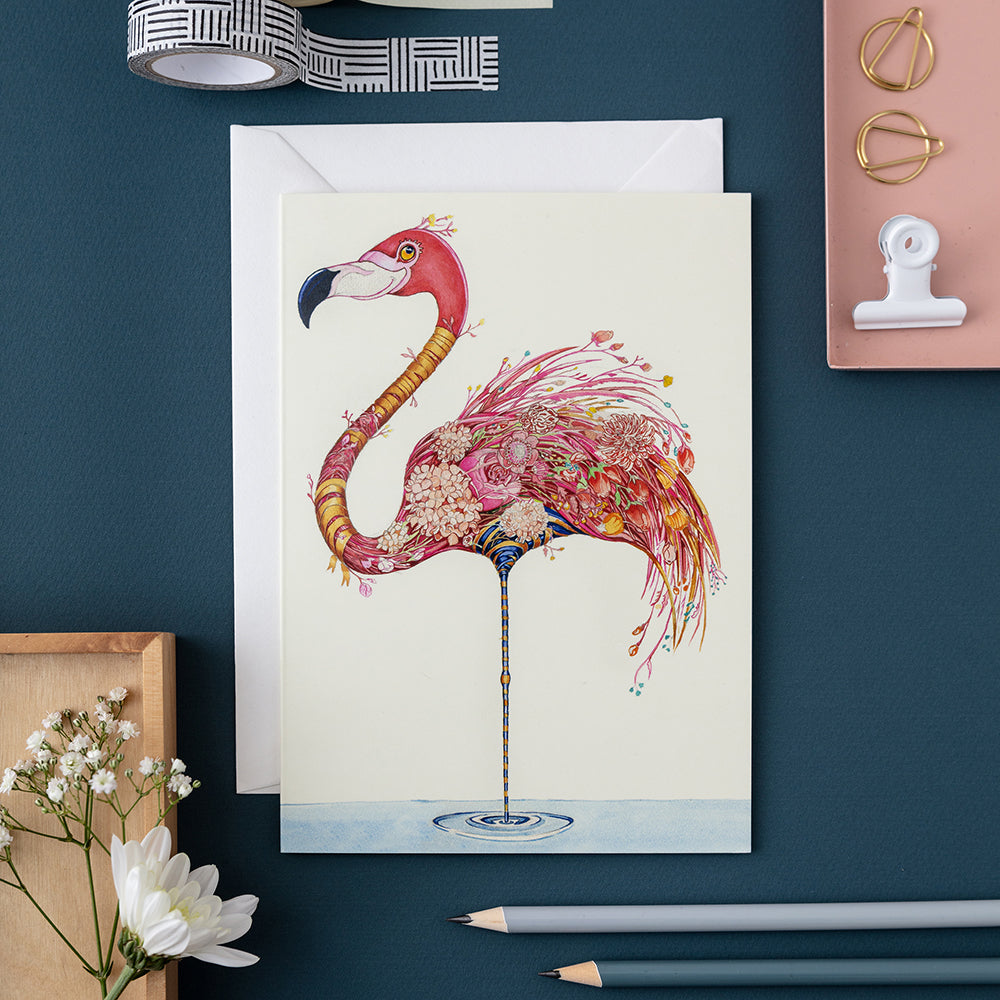 Flamingo - Card | The DM Collection