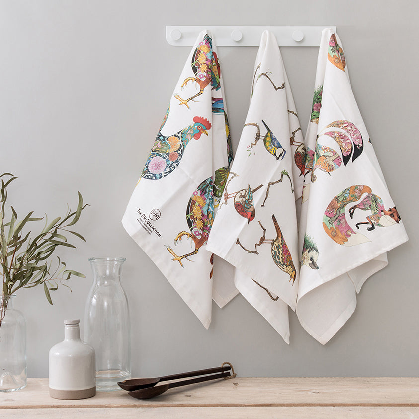 Woodland Winter Sketches Kitchen Tea Towels – To The Nines